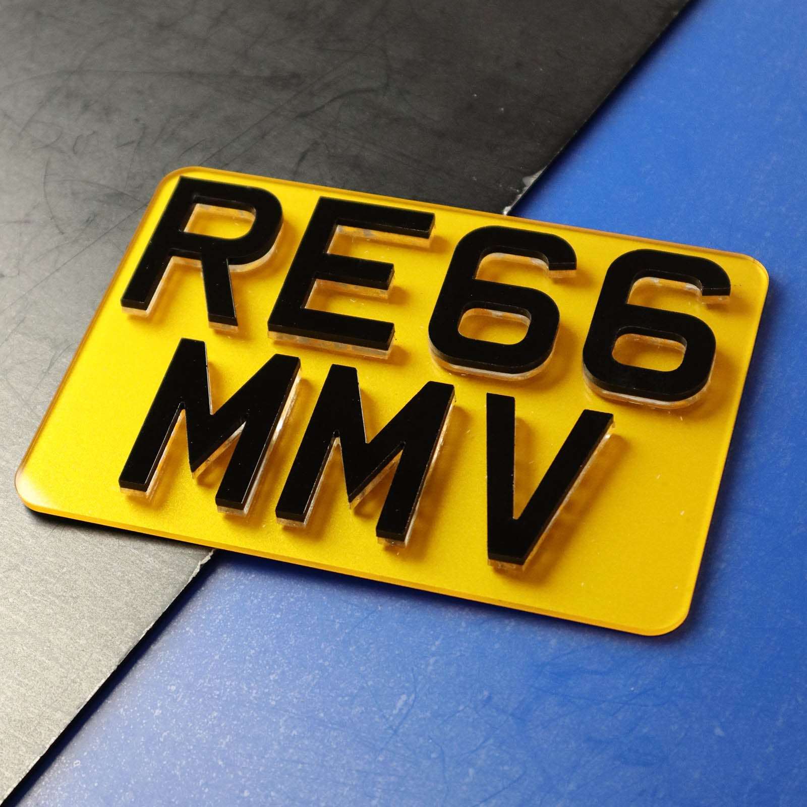 Custom Motorbike 3D & 4D Number Plate - Diverse Styles & Bespoke Designs