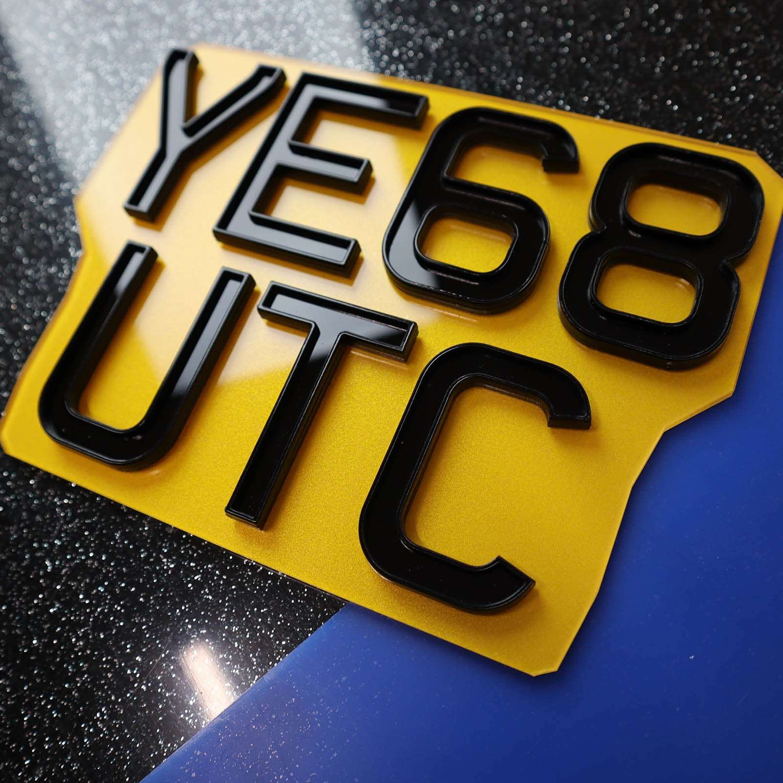 Custom Motorbike 3D & 4D Number Plate - Diverse Styles & Bespoke Designs