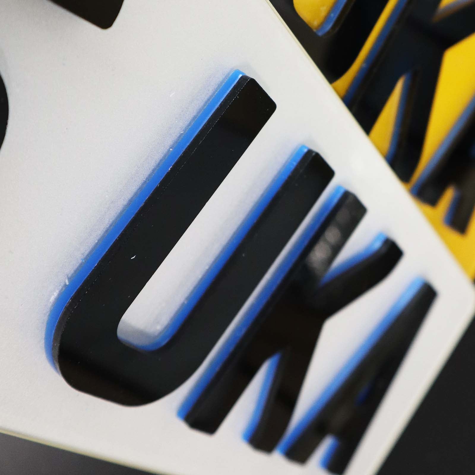 Pair Of Premium Coloured Stack Krystal 4D Number Plates