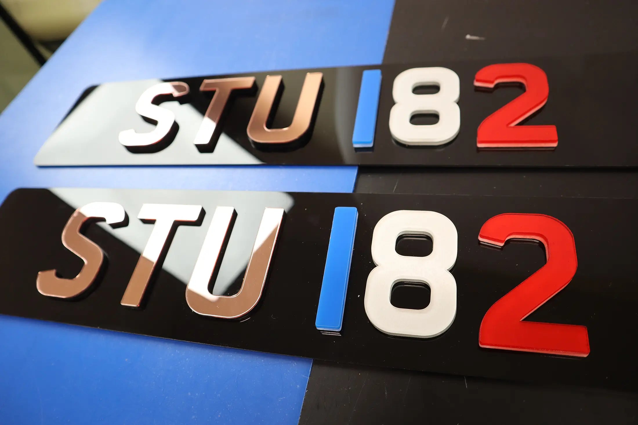 Custom Renault Clio Show Plate in French Colours LB23