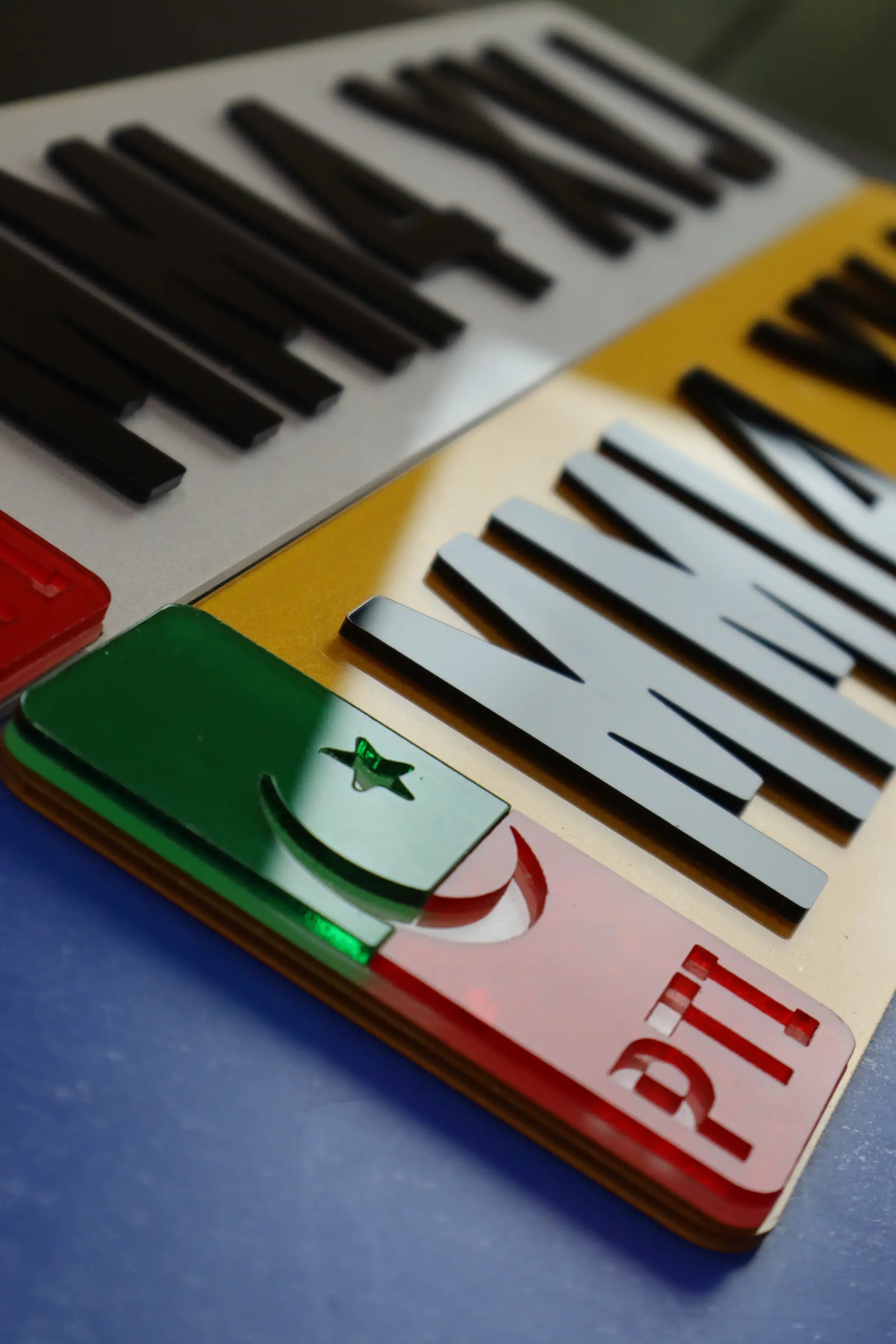 Haqeeqi Azadi: Custom PTI Number Plates with Laser-Cut Flag LB29