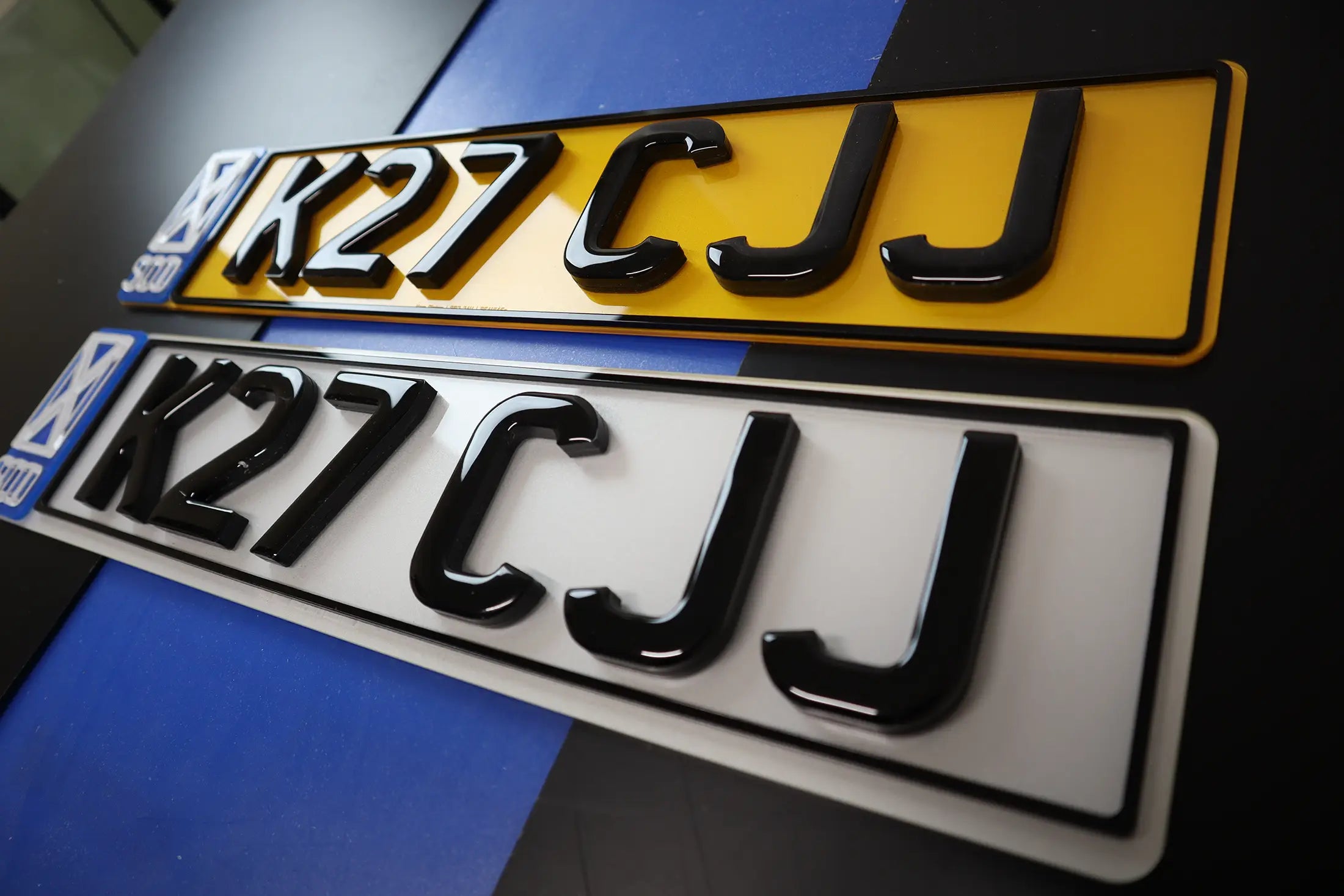 Scottish-Themed 4D Number Plates – Bold Borders & Badges LB40