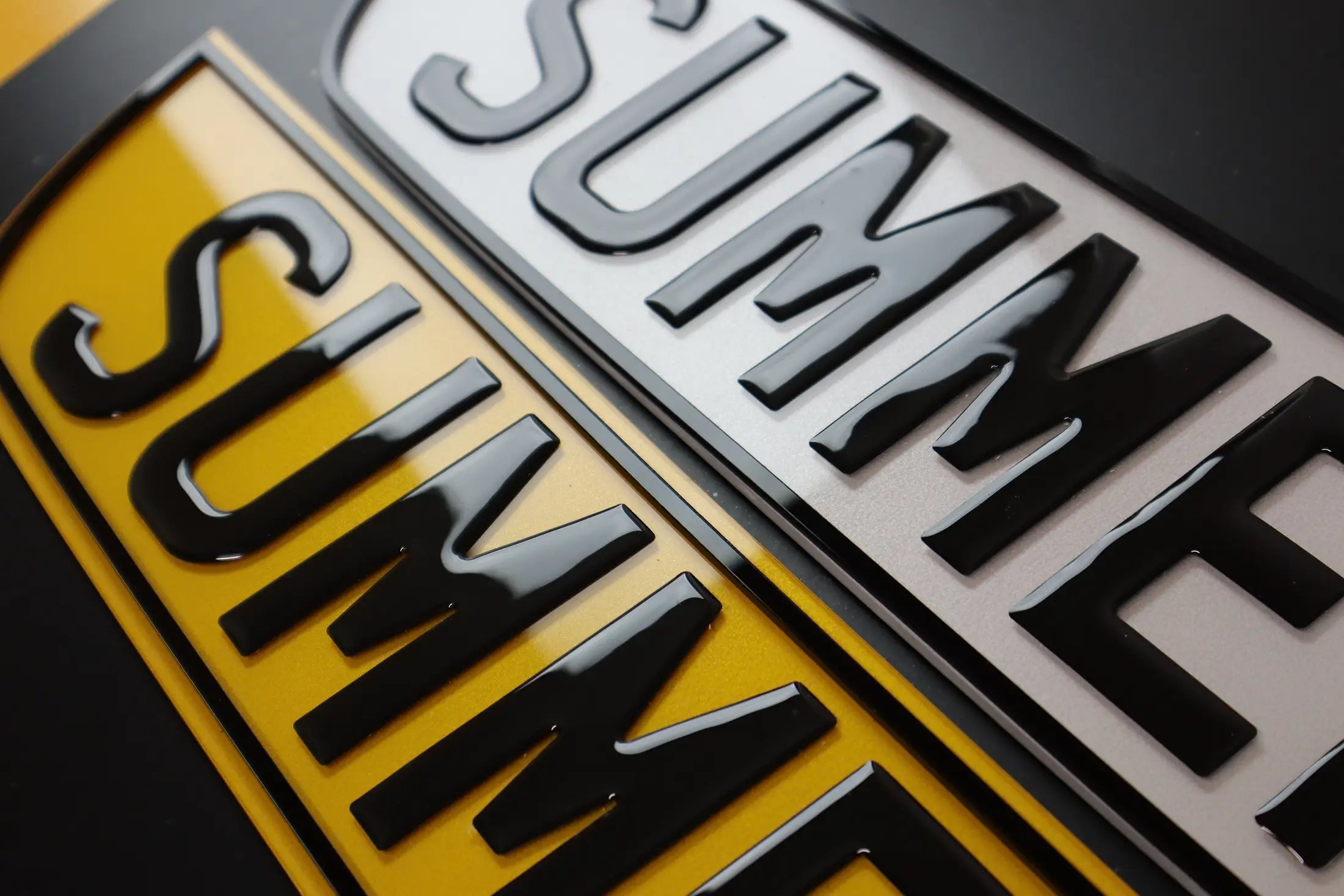 ‘Summer’ Show Plates – Custom Smile Gel & 4D Border LB46