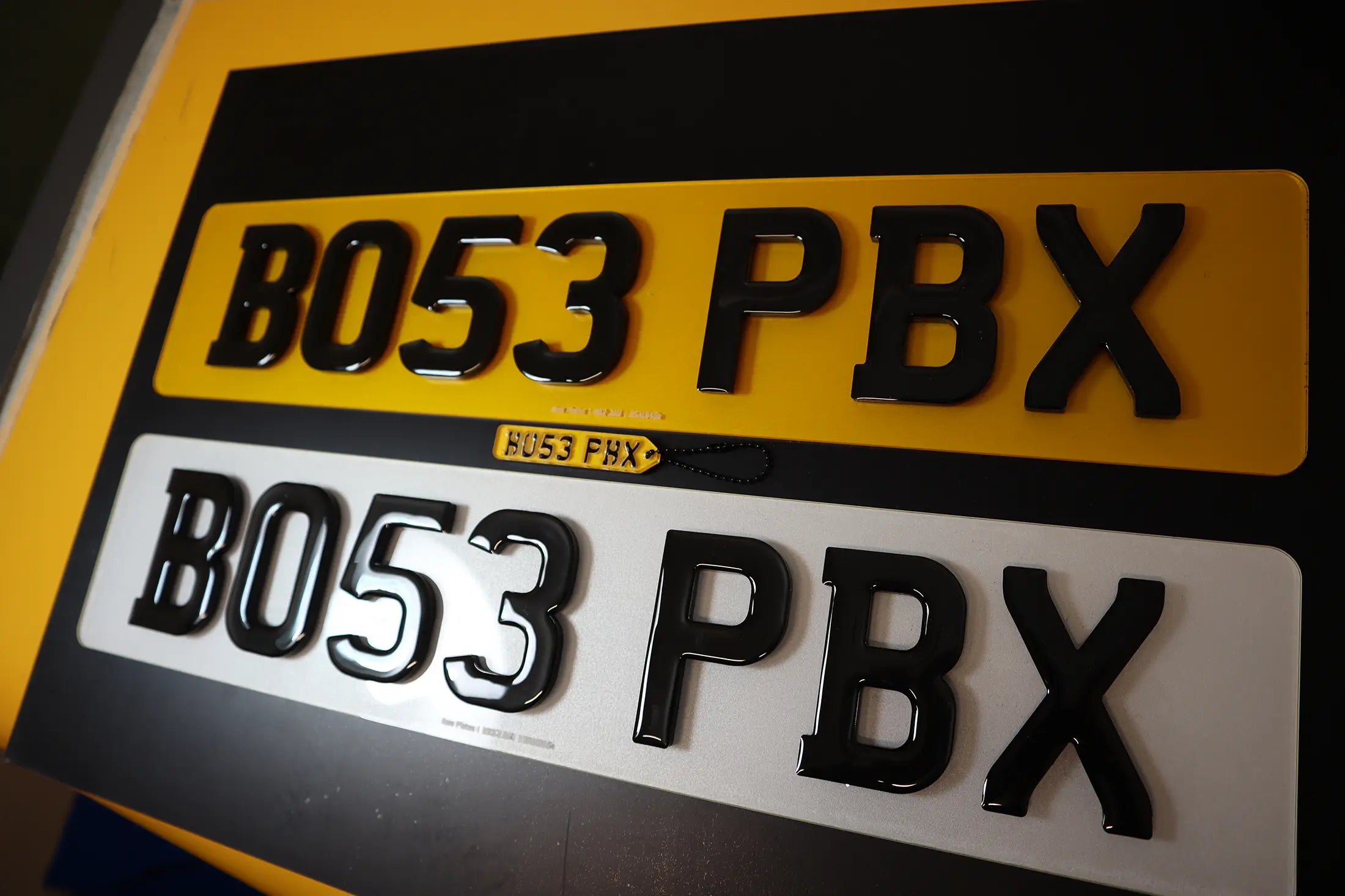 Chunky 7mm Gel Plates with Matching Negative Keyring LB49