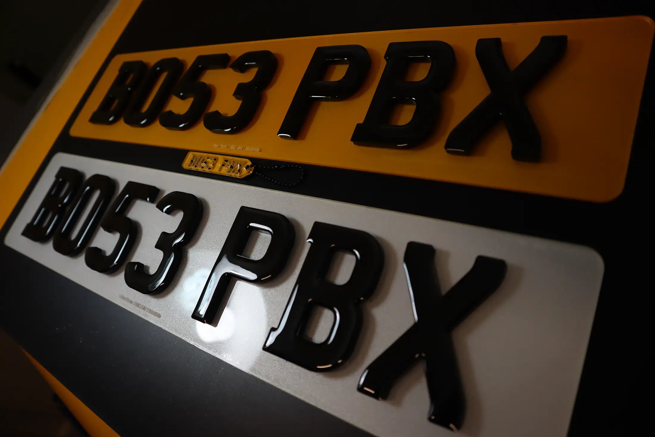 Chunky 7mm Gel Plates with Matching Negative Keyring LB49