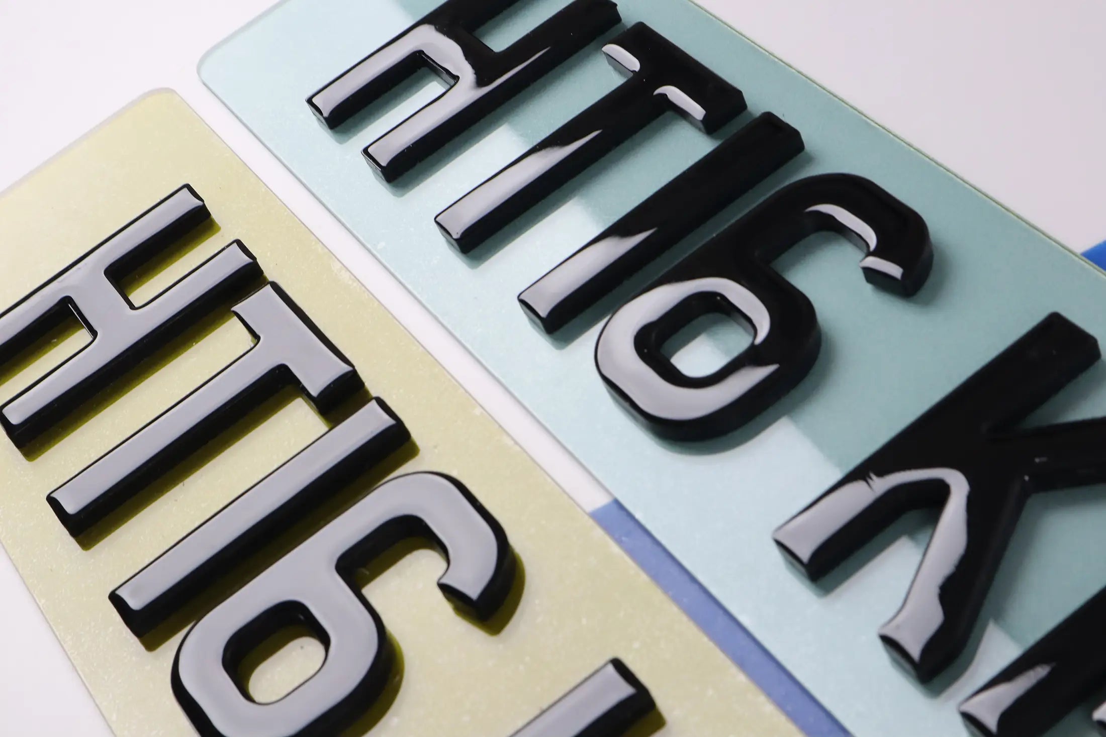 7mm Gel Light Blue Tinted Plate Smoked Acrylic Show Plate LB72