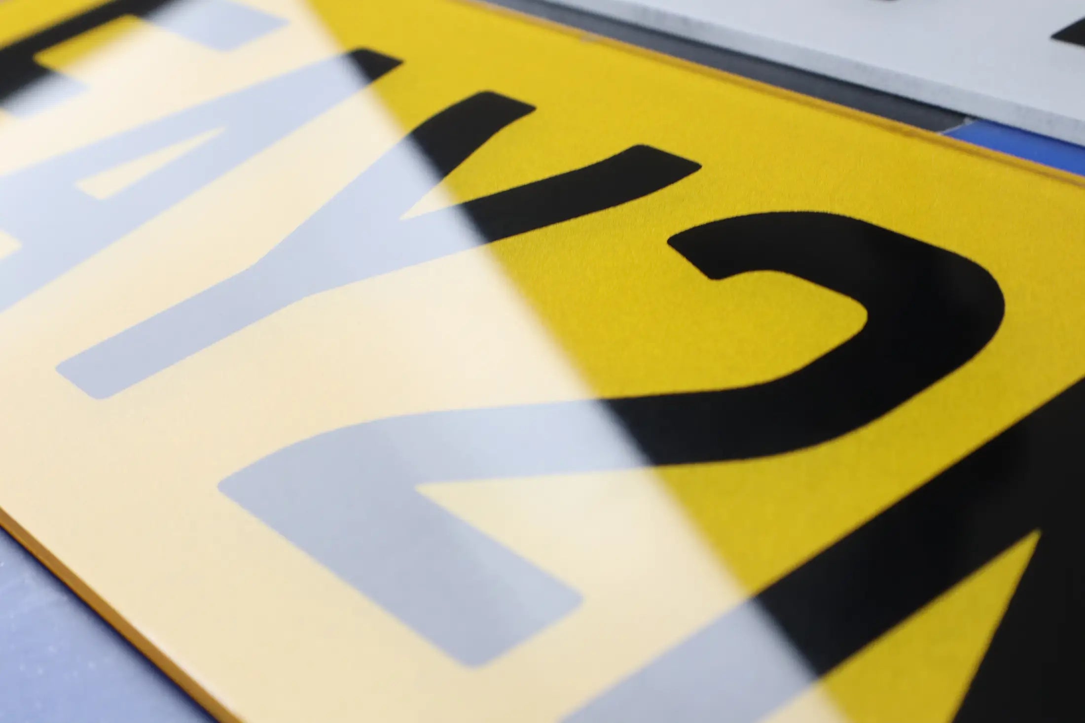 2D HD Printed Short Plate (32cm) Custom Car Plate LB73