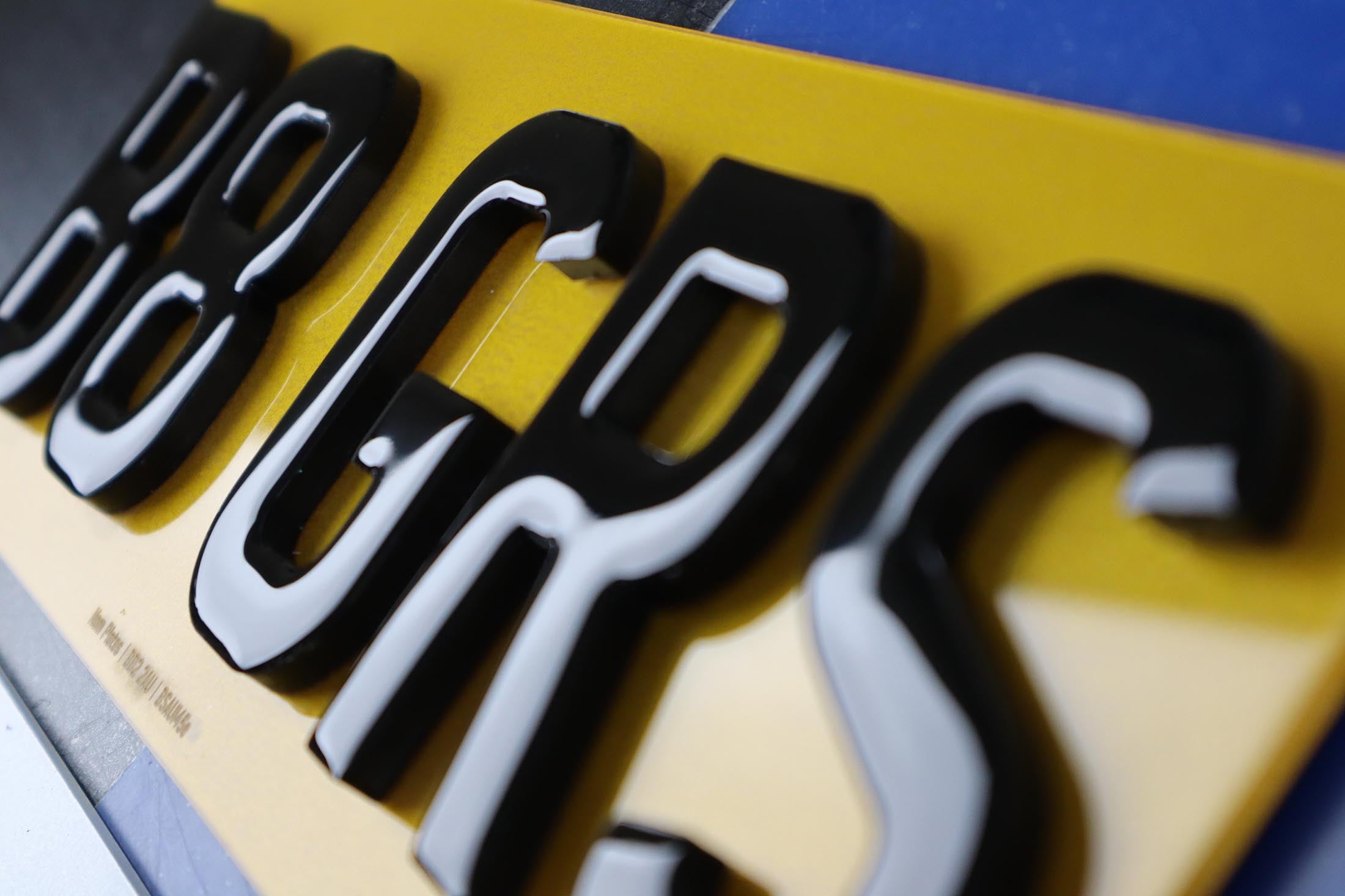 Set of Triple Thick 7mm Chunky 4D Gel Number Plates