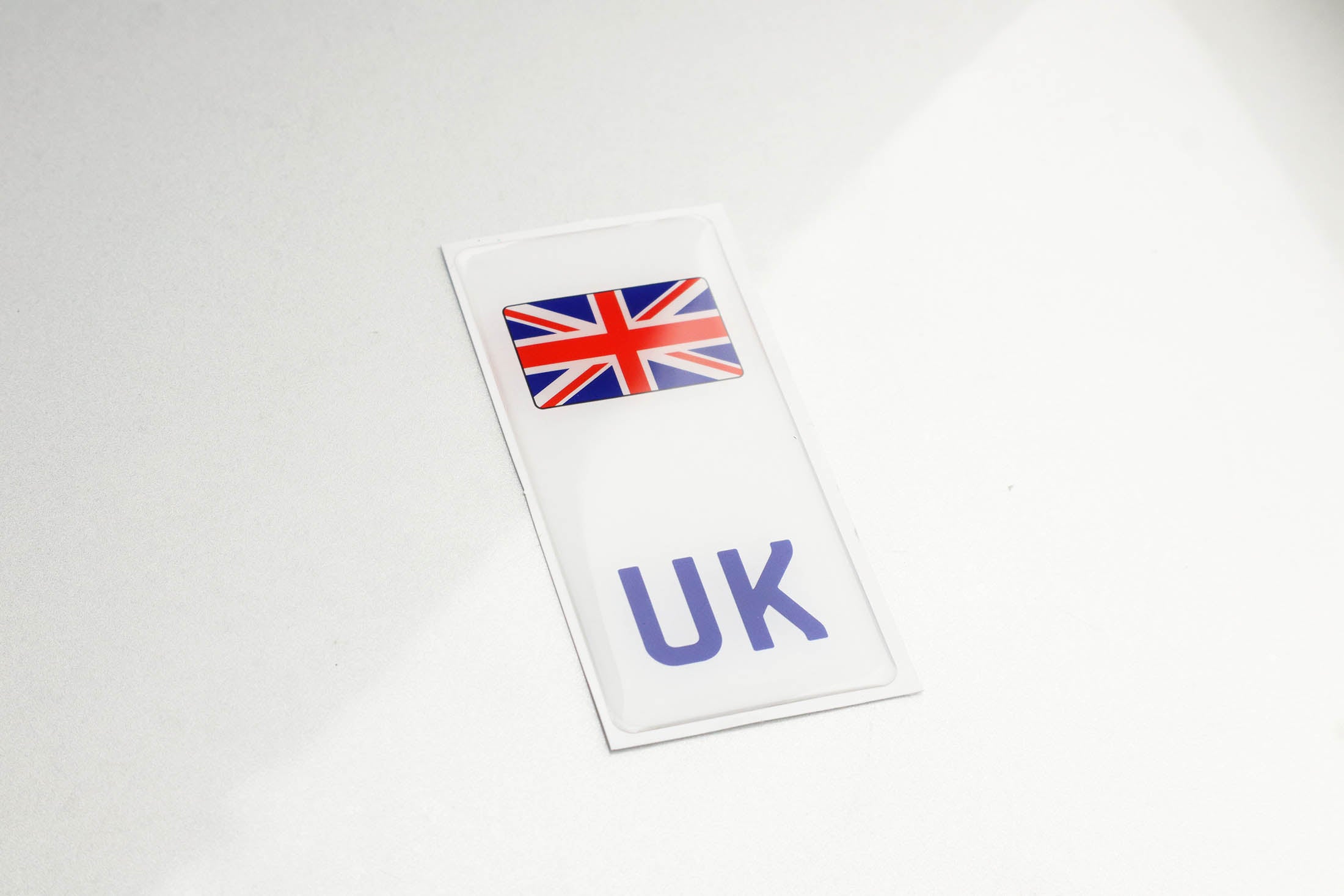 Pair of Flags for Number Plates - Printed, Gel, Acrylic