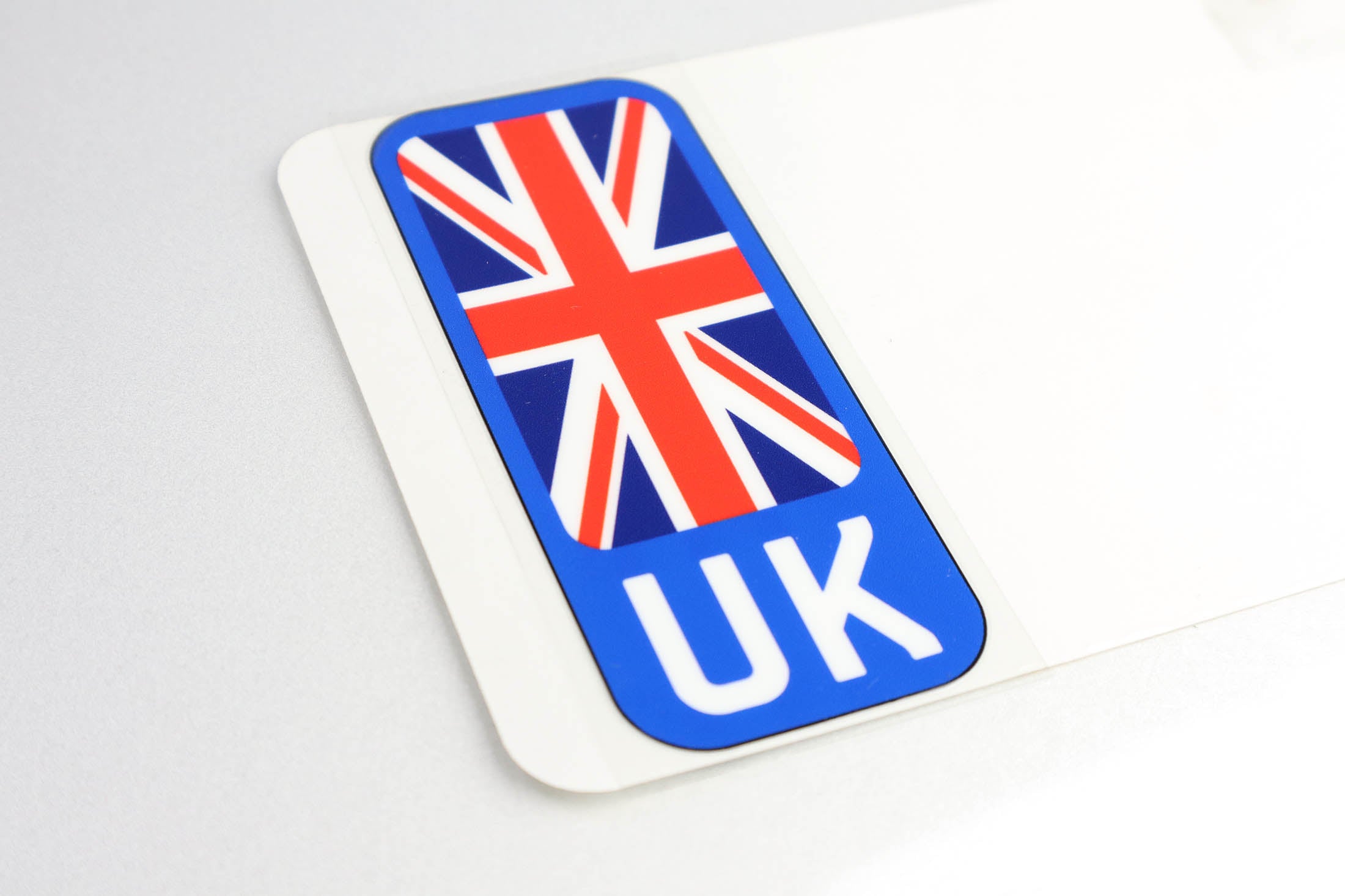Pair of Flags for Number Plates - Printed, Gel, Acrylic