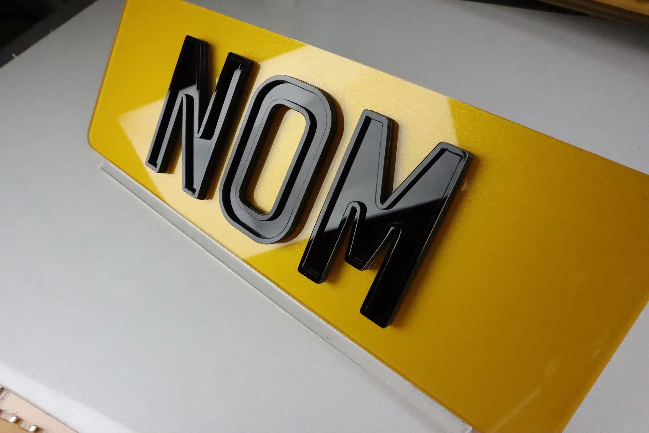 Number Plate by Style - Gloss Ghost