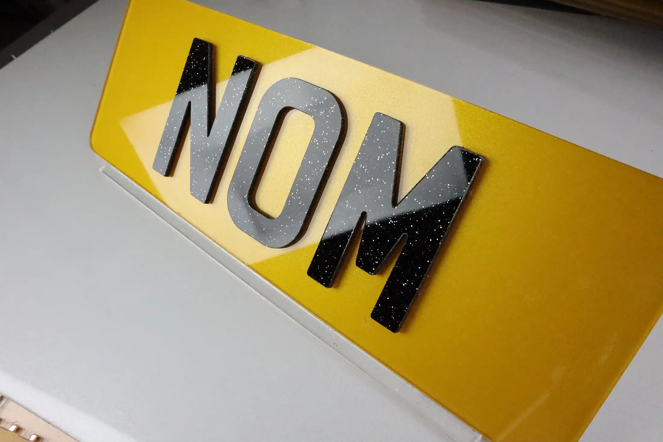 Number Plate by Style - Glitter Bling