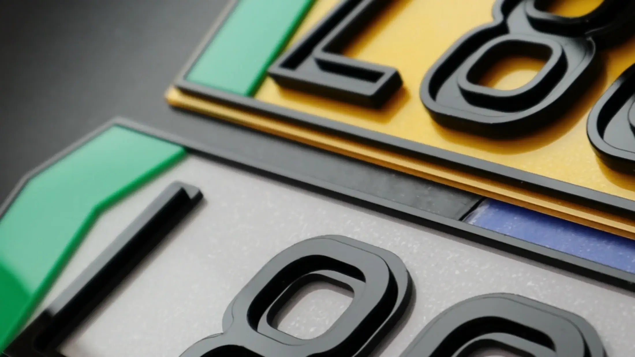 HexaGlow 6mm Ghost & Pyramid Gloss Combo 4D Laser Cut Hex Pair LB53