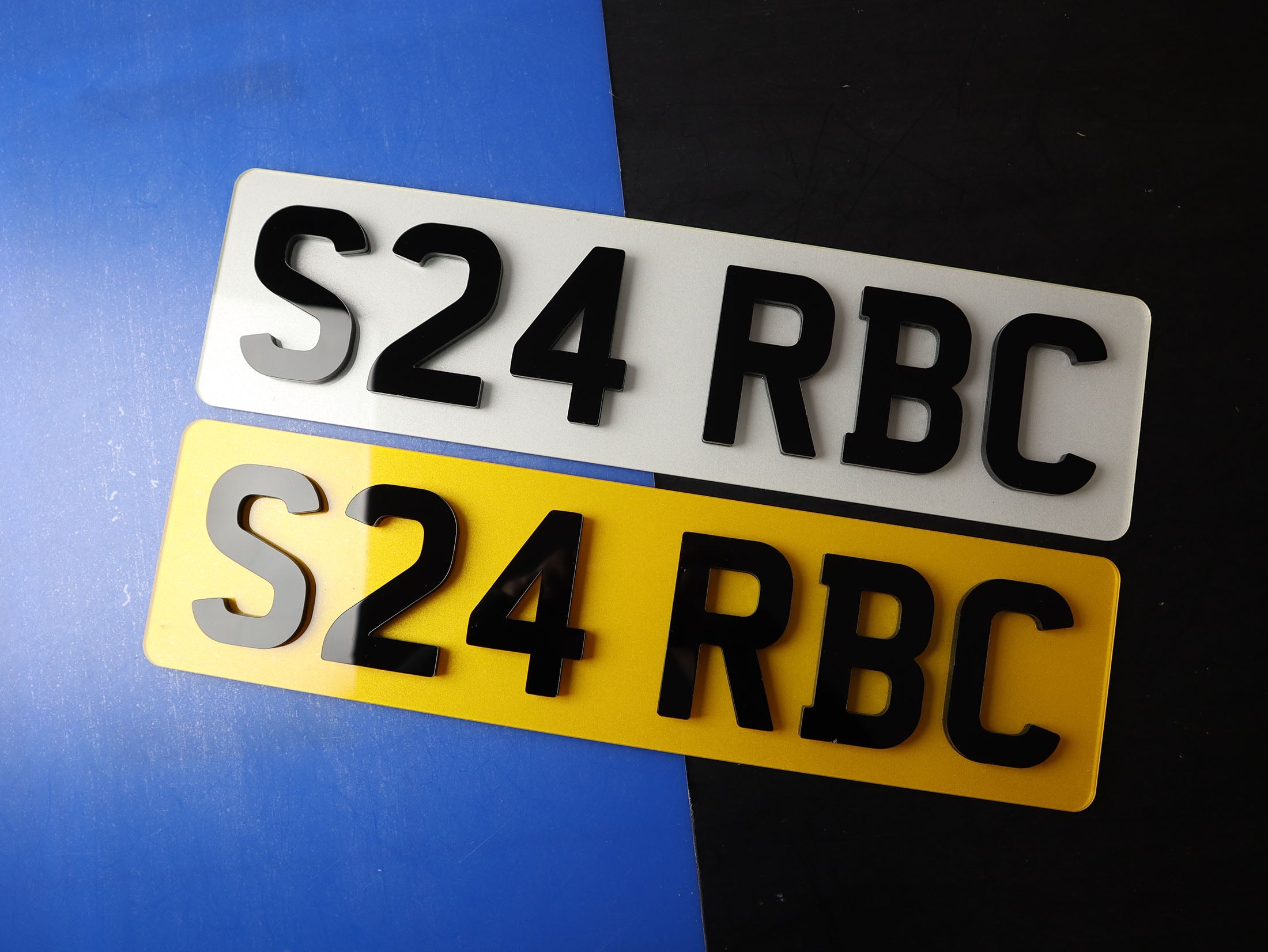 Compact Brute: 10mm Thick 3D/4D Acrylic Lettering Plates LB03