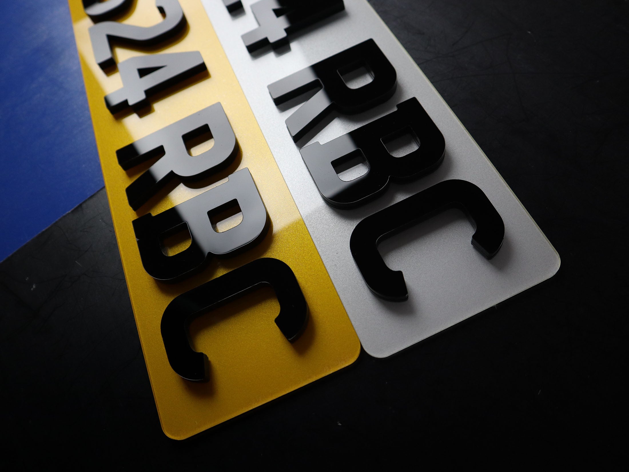 Compact Brute: 10mm Thick 3D/4D Acrylic Lettering Plates LB03