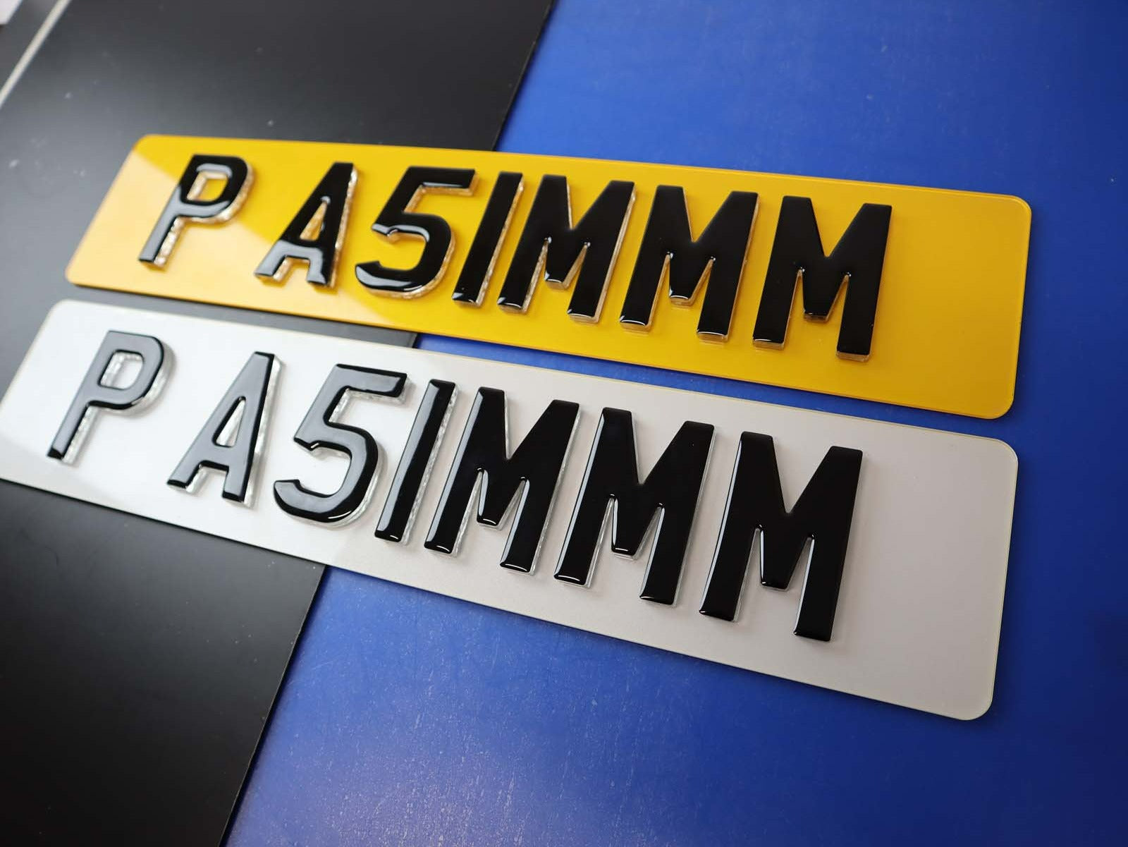 Float Effect Topped Krystal Show Number Plates