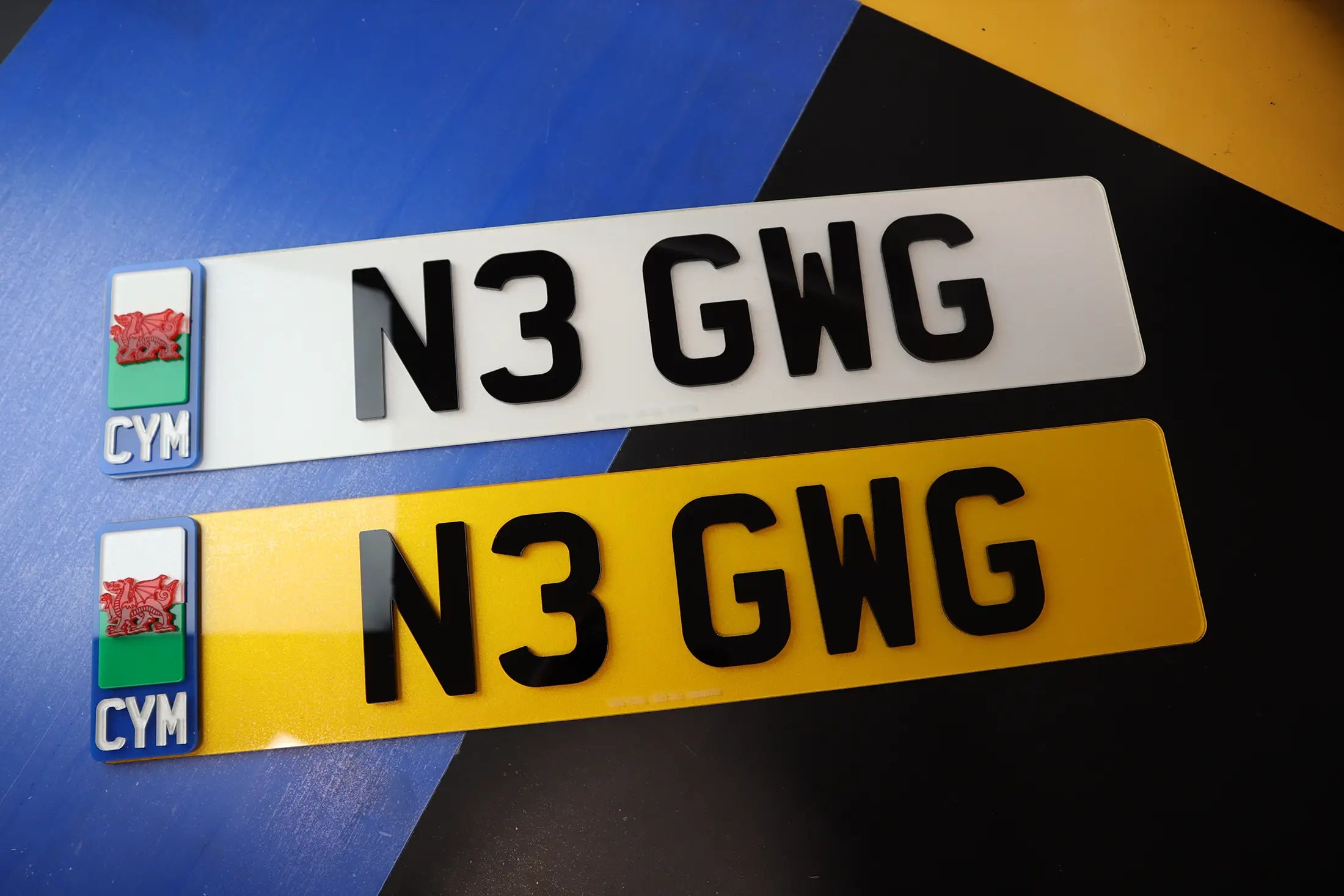 Custom 3mm Acrylic Gloss Classic Plates CYM Flag Edition LB57