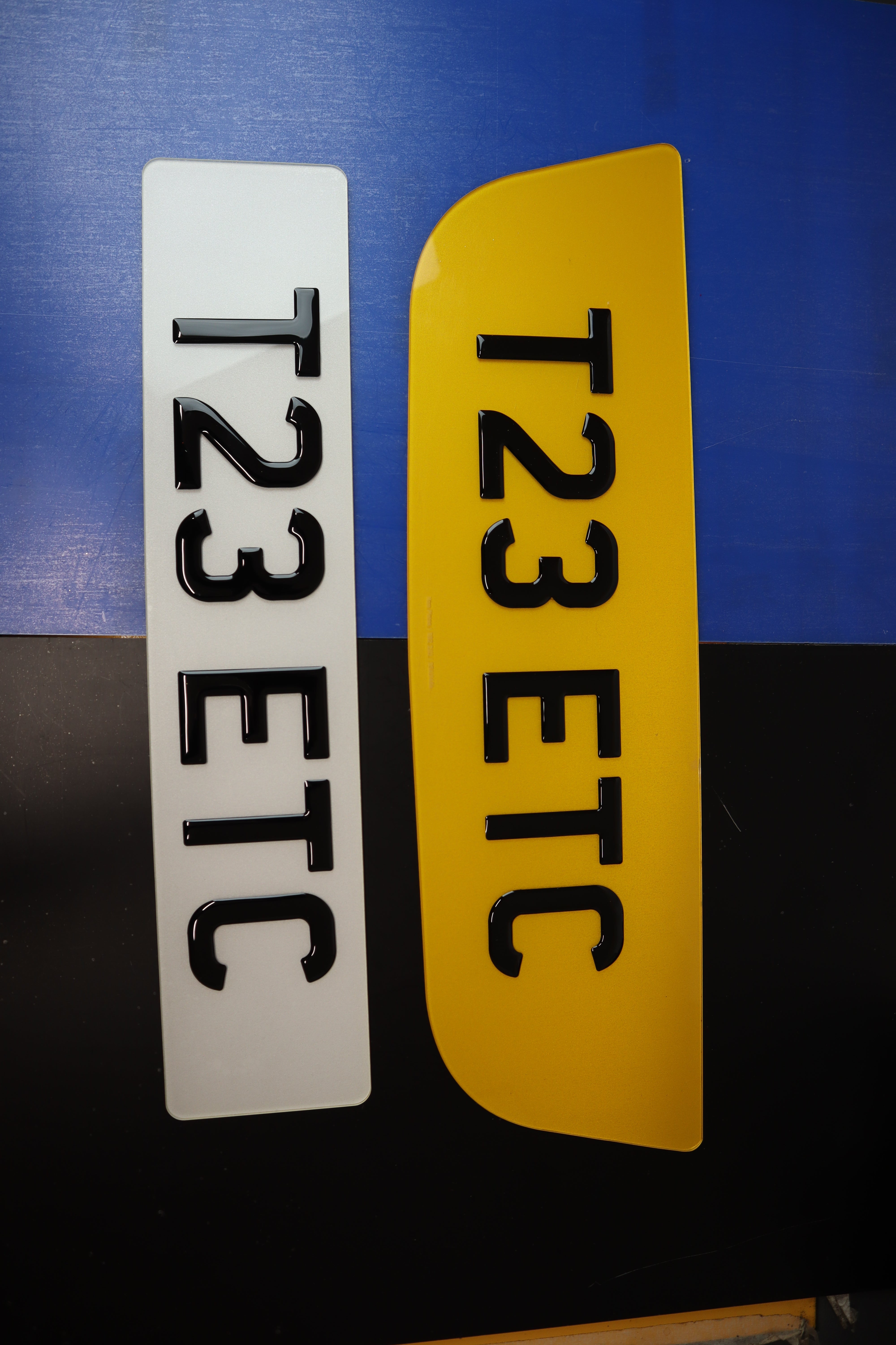 Jaguar Oversize Smile Gel Custom Plate Rear & Front Set LB63