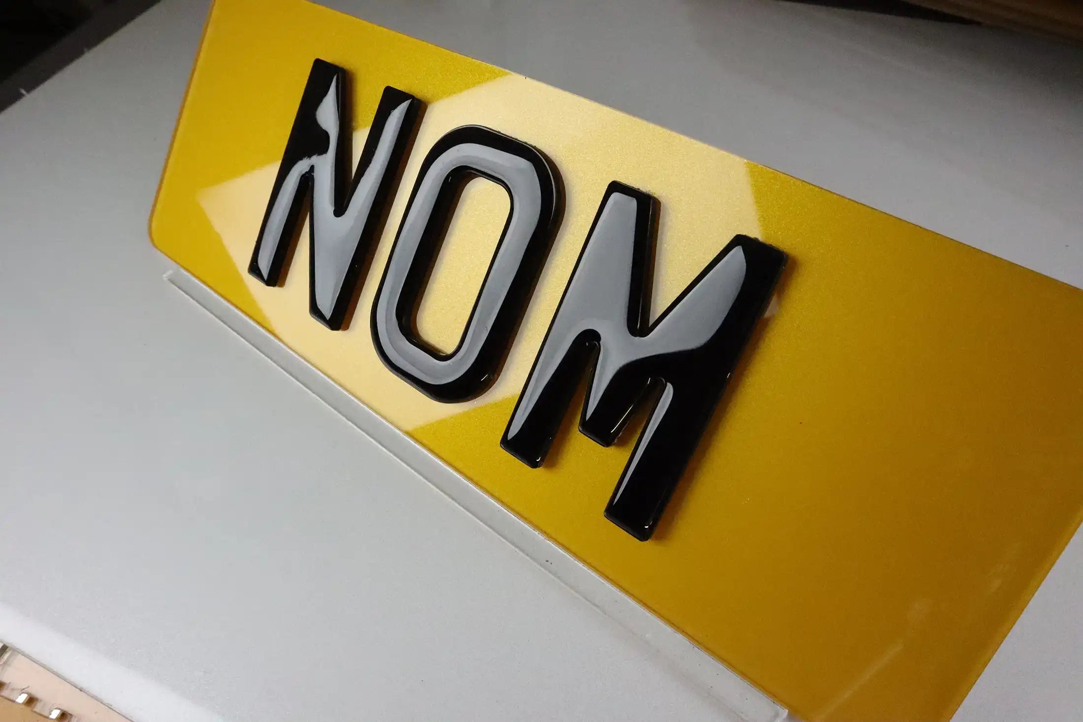 Number Plate by Style - Gel