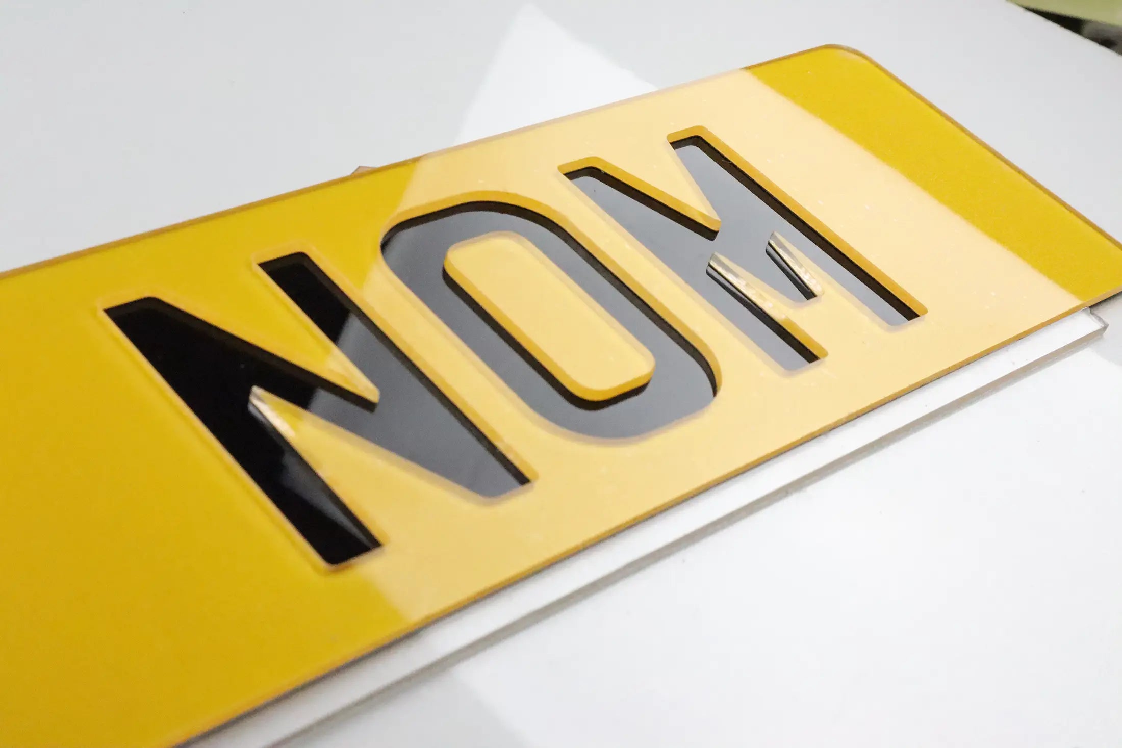 Number Plate by Style - Negative