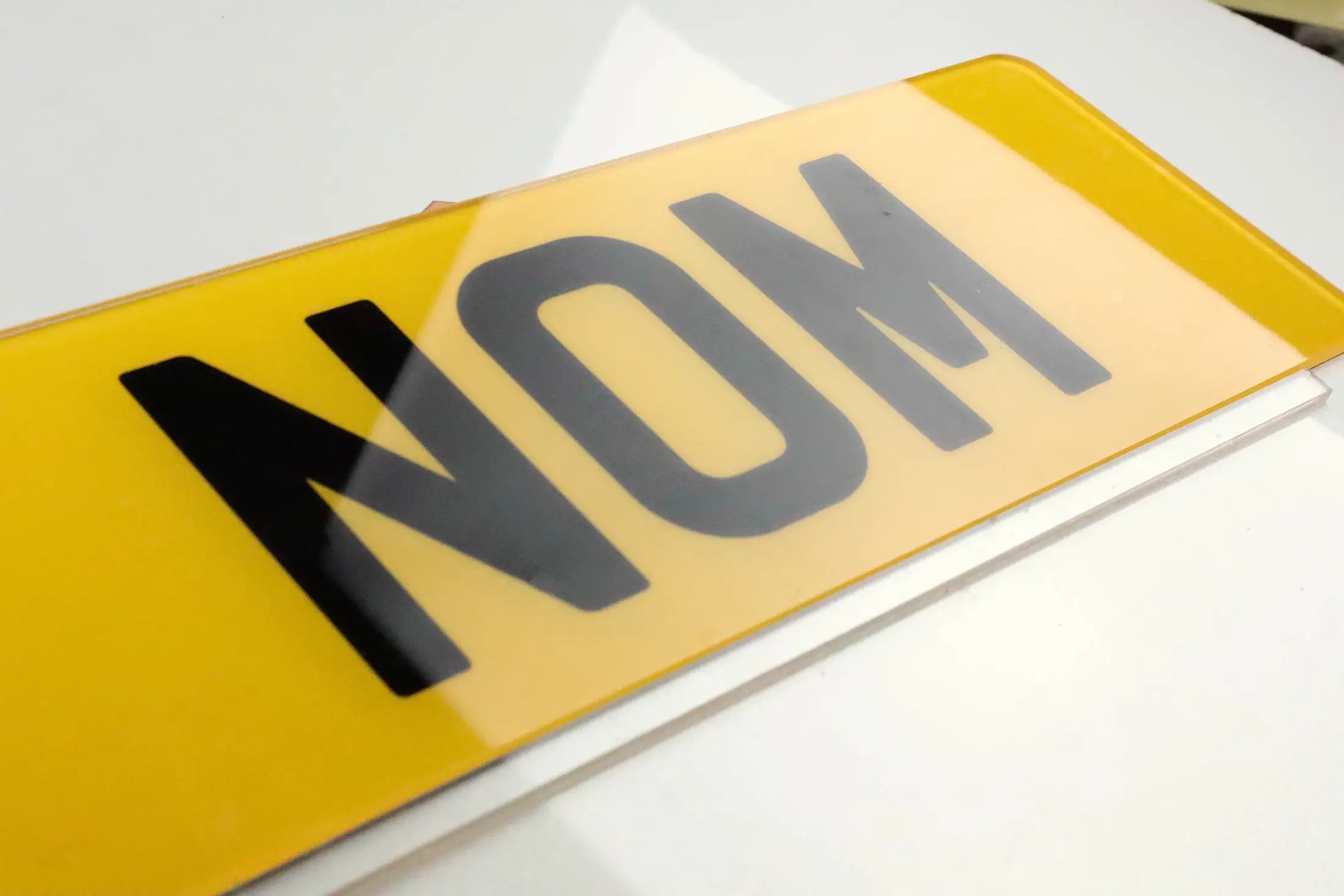 Number Plate by Style - 2D Printed